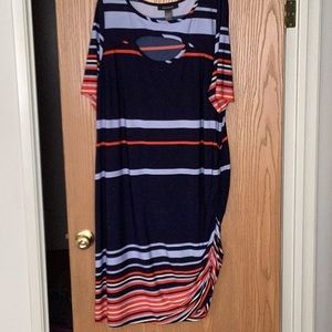 Ashley Stewart midi length with side ruching